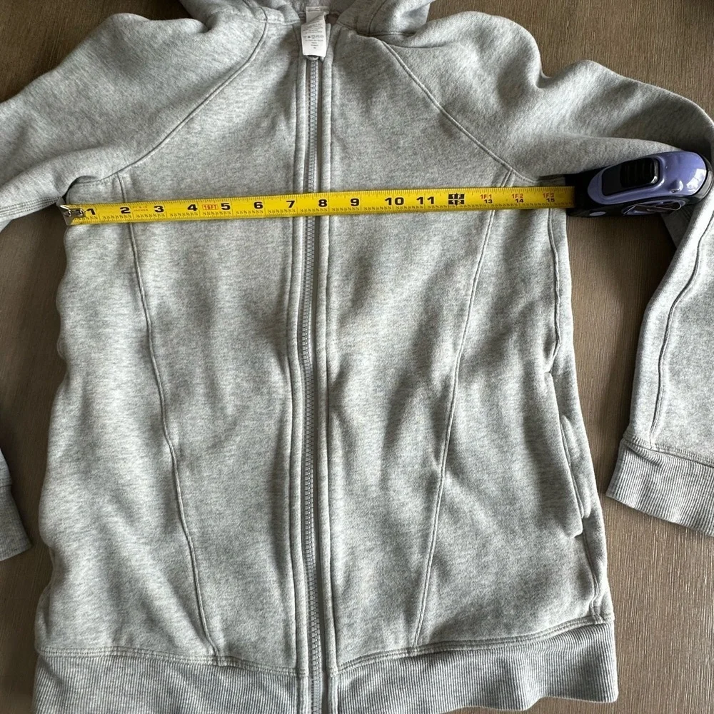 Ivivva Light Gray Hoodie Jacket 10 and Athleta top